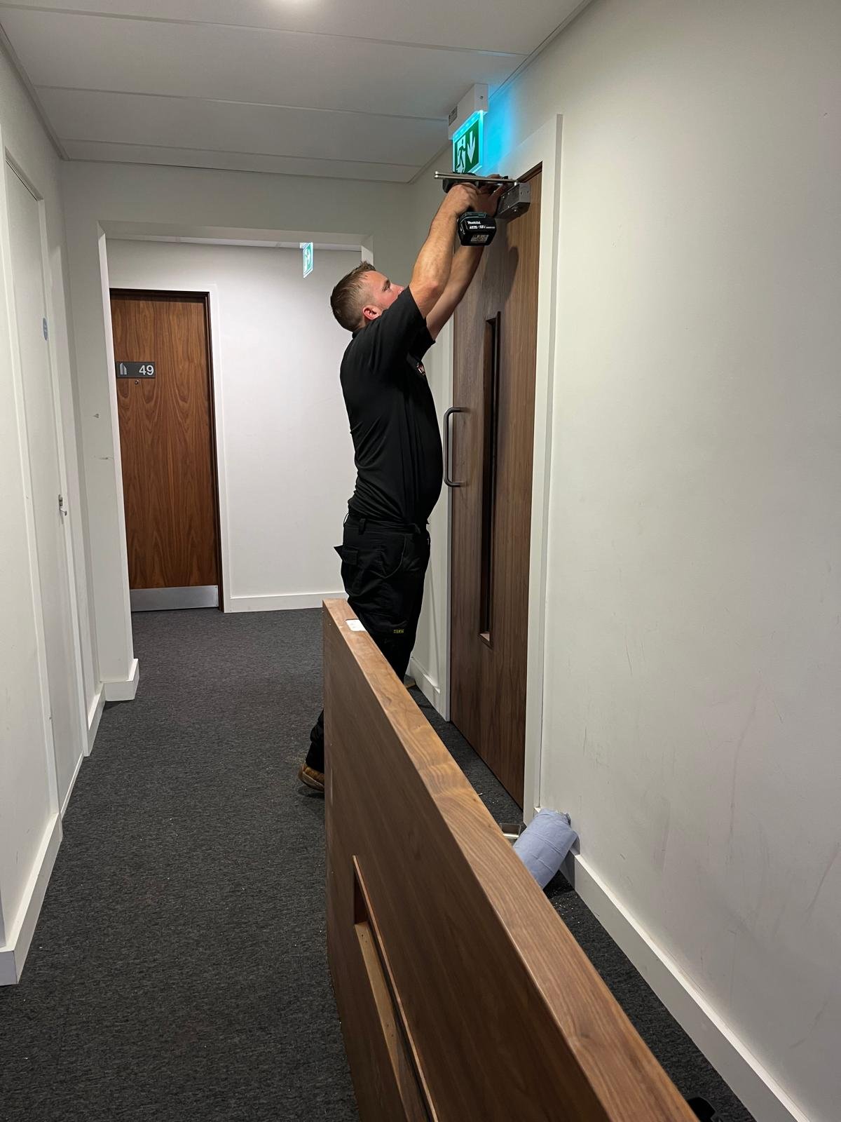 Bespoke Custom Fire Doors Installed Bank Tower Birmingham NTN Group