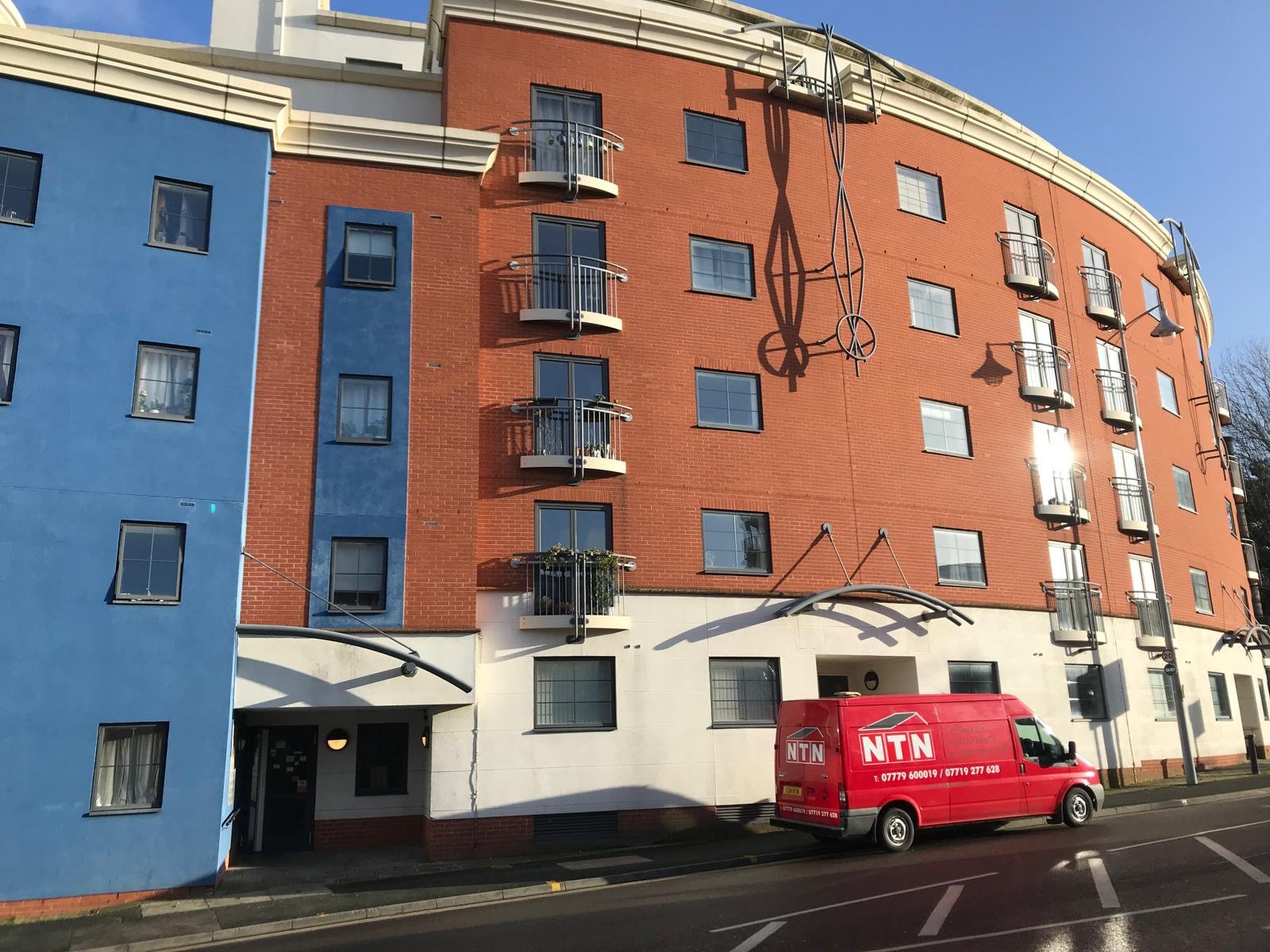 Image of arriving to perform walkway and groundworks at St Vincent St Apartments in Birmingham